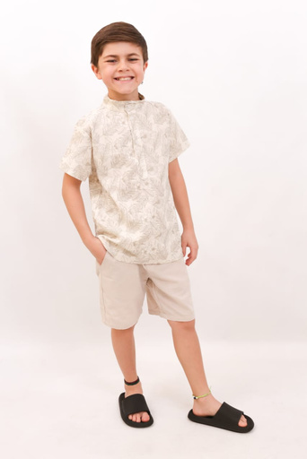 Camisa Floral Bebe ao Juvenil Masculino - Foto 1